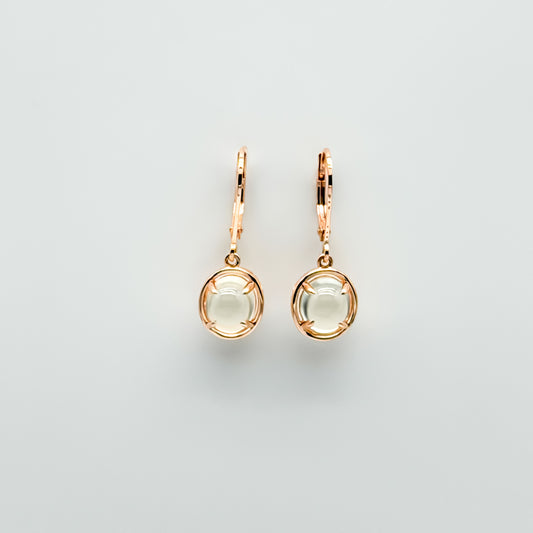 Prehnite Dewdrop Earrings