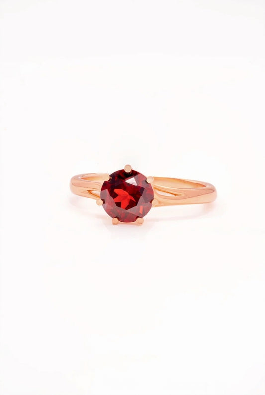 Caiyu Vine Garnet Ring