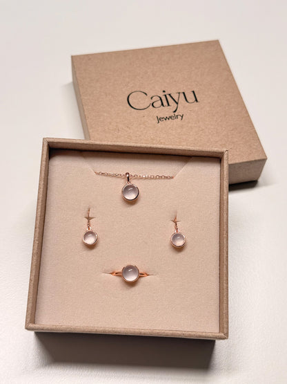 Caiyu Churora Rose Quartz Necklace