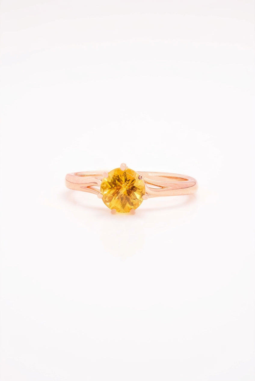 Caiyu Vine Yellow Tourmaline Ring
