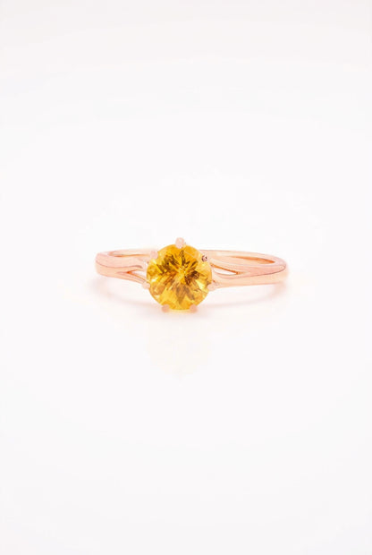 Caiyu Vine Yellow Tourmaline Ring
