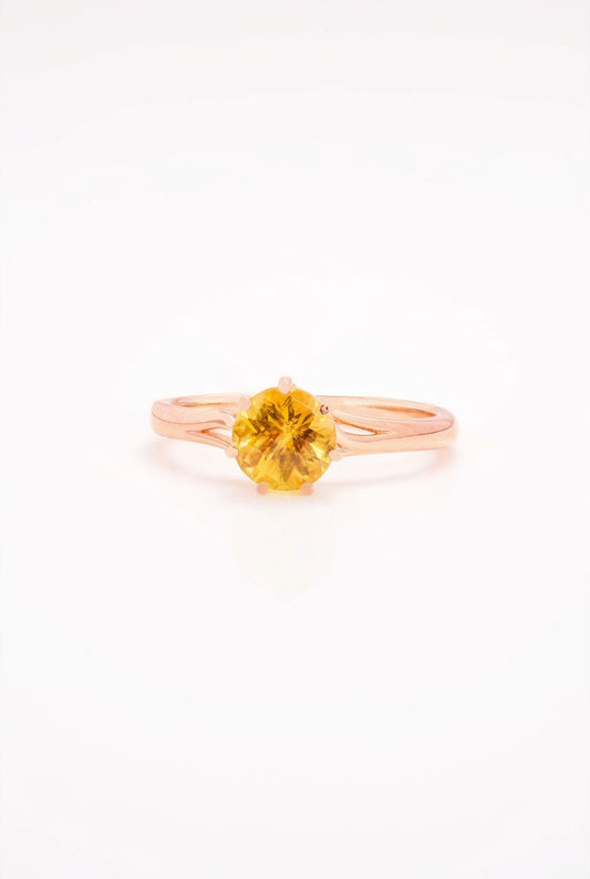 Caiyu Vine Yellow Tourmaline Ring