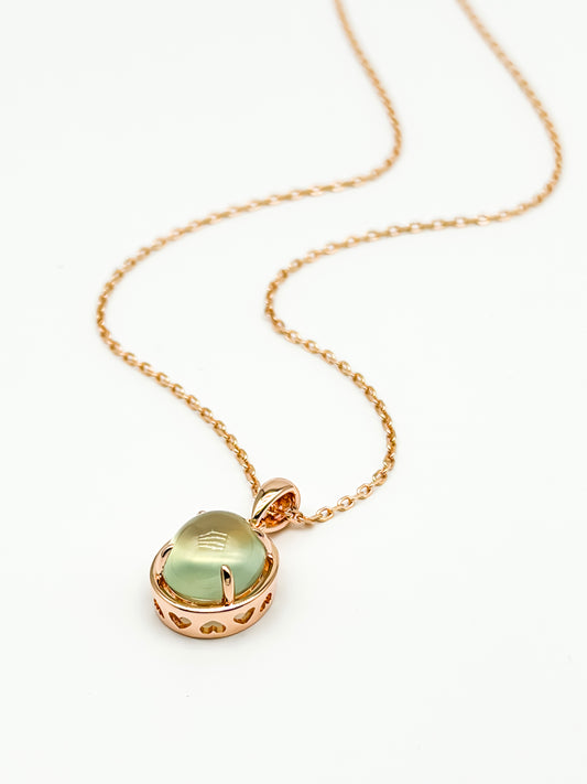 Prehnite Dewdrop Necklace