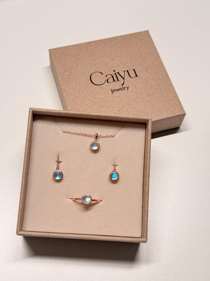 Caiyu Churora Moonstone Earrings