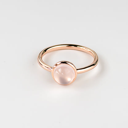 Caiyu Churora Rose Quartz Ring