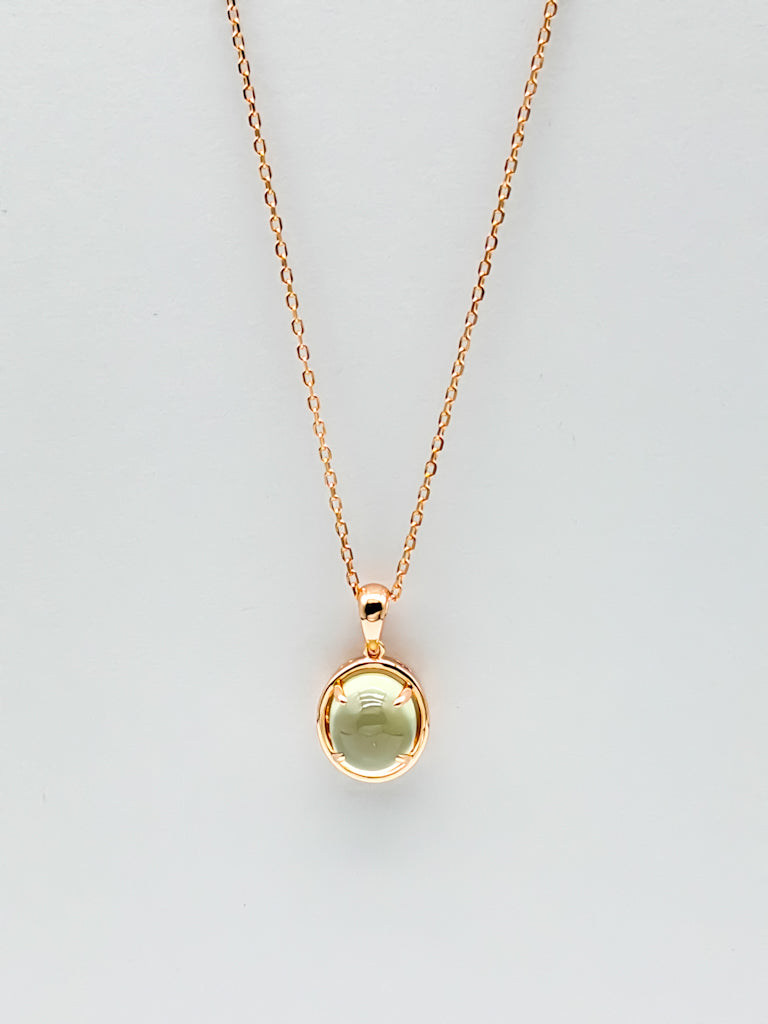 Prehnite Dewdrop Necklace