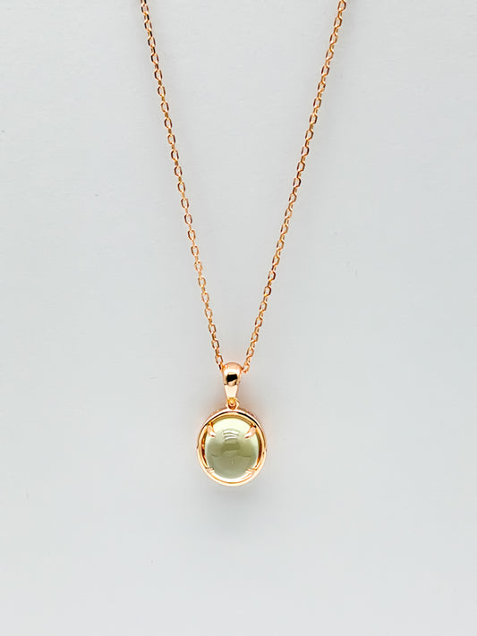 Prehnite Dewdrop Necklace
