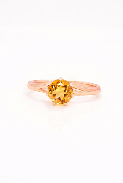 Caiyu Vine Citrine Ring