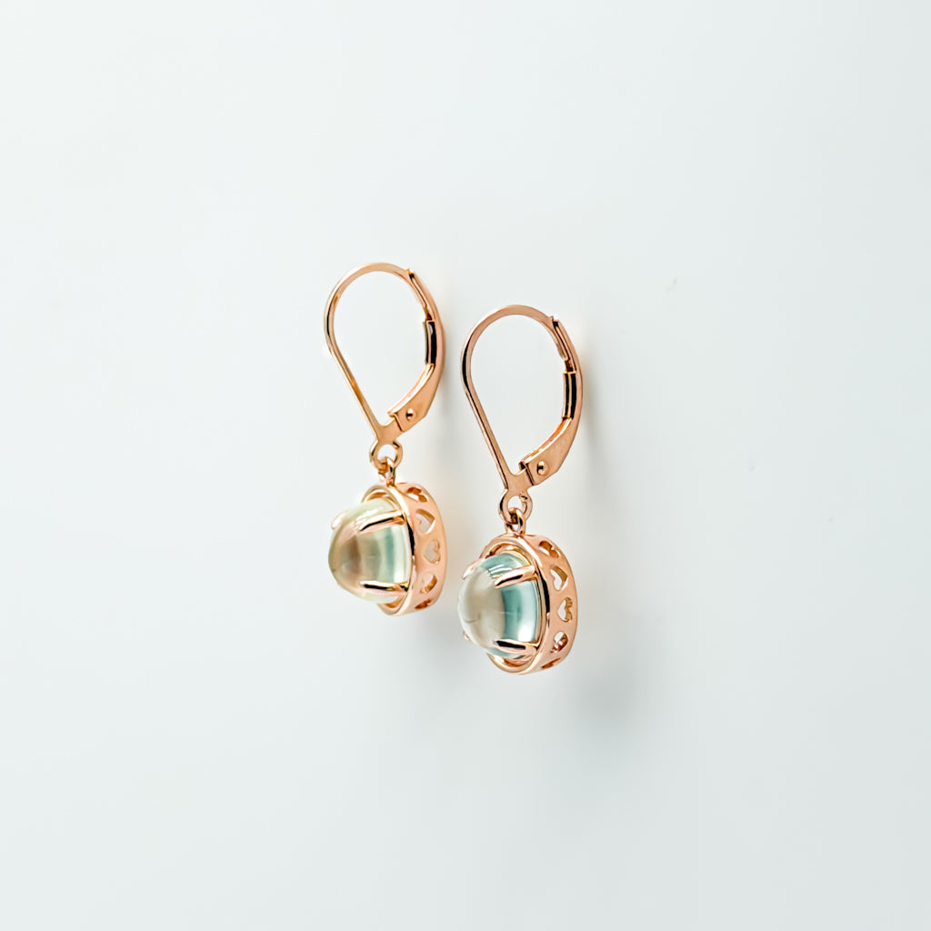 Prehnite Dewdrop Earrings